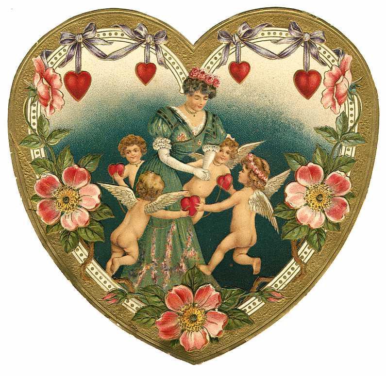 free victorian valentines day clipart - photo #7